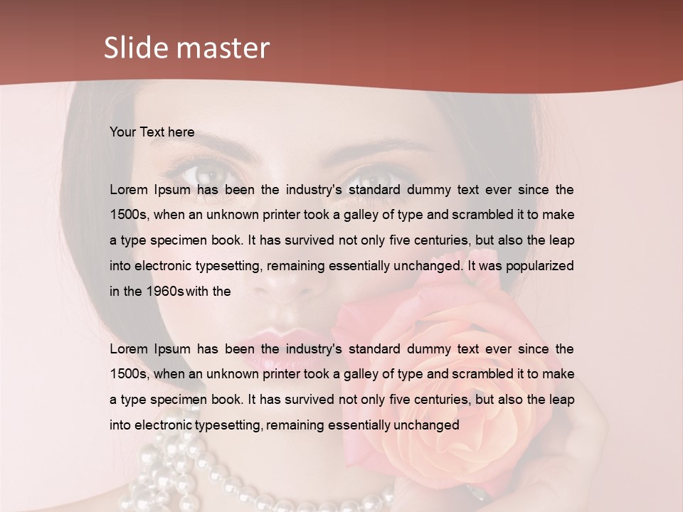 Holding Perfect Young PowerPoint Template