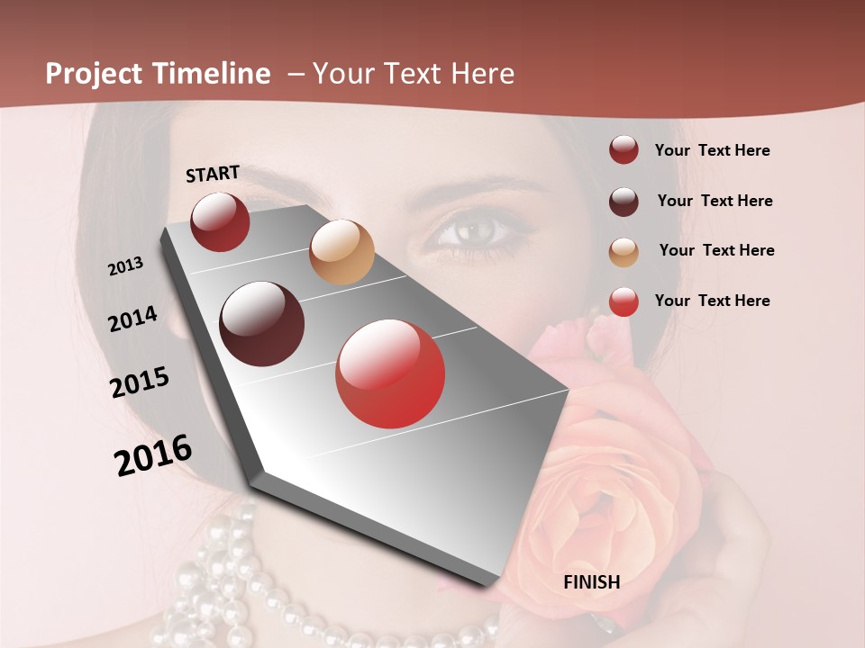 Holding Perfect Young PowerPoint Template
