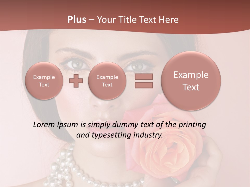 Holding Perfect Young PowerPoint Template