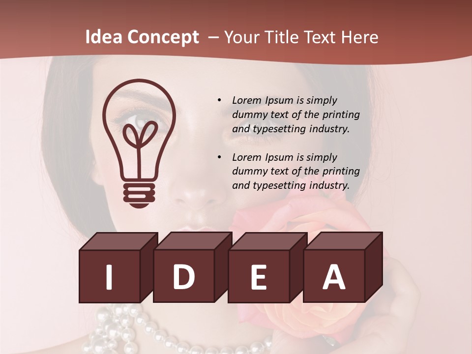 Holding Perfect Young PowerPoint Template