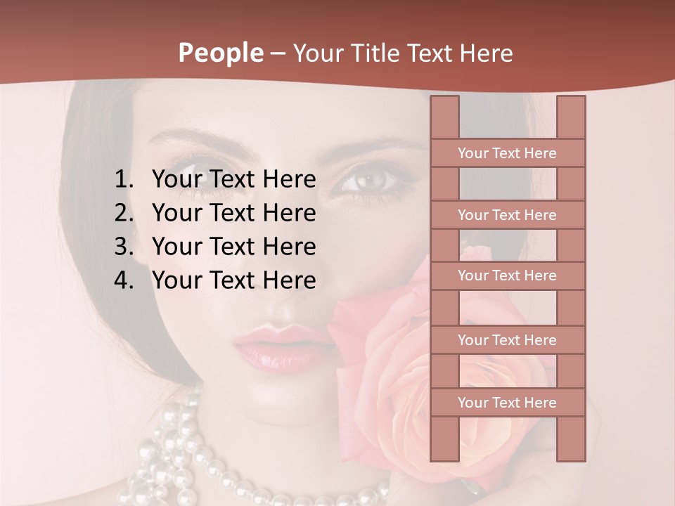 Holding Perfect Young PowerPoint Template