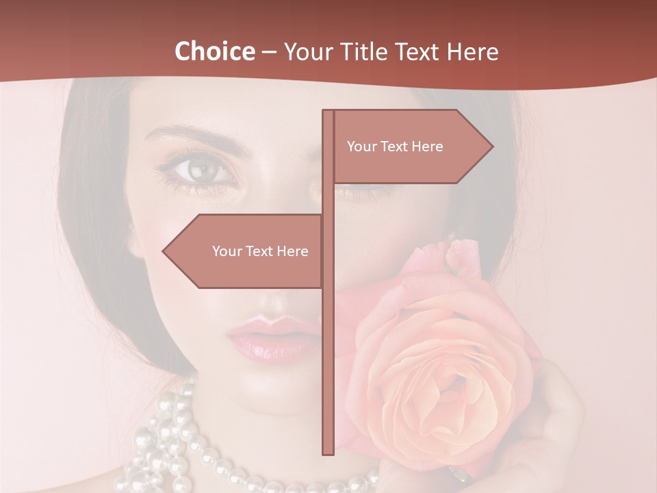 Holding Perfect Young PowerPoint Template