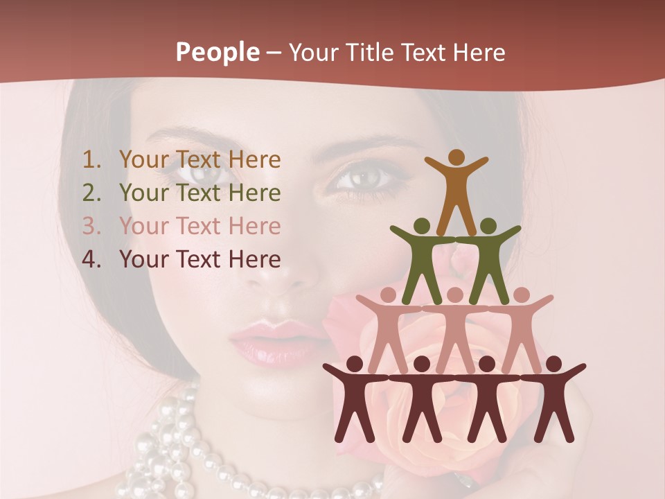 Holding Perfect Young PowerPoint Template