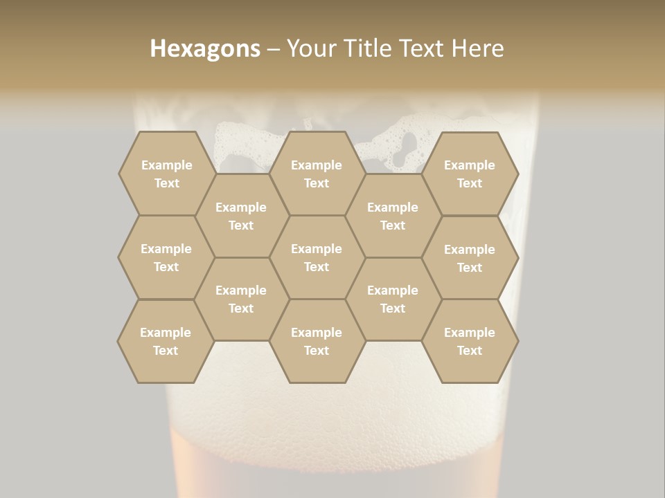 Transparent Beer Yellow PowerPoint Template