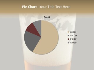 Transparent Beer Yellow PowerPoint Template