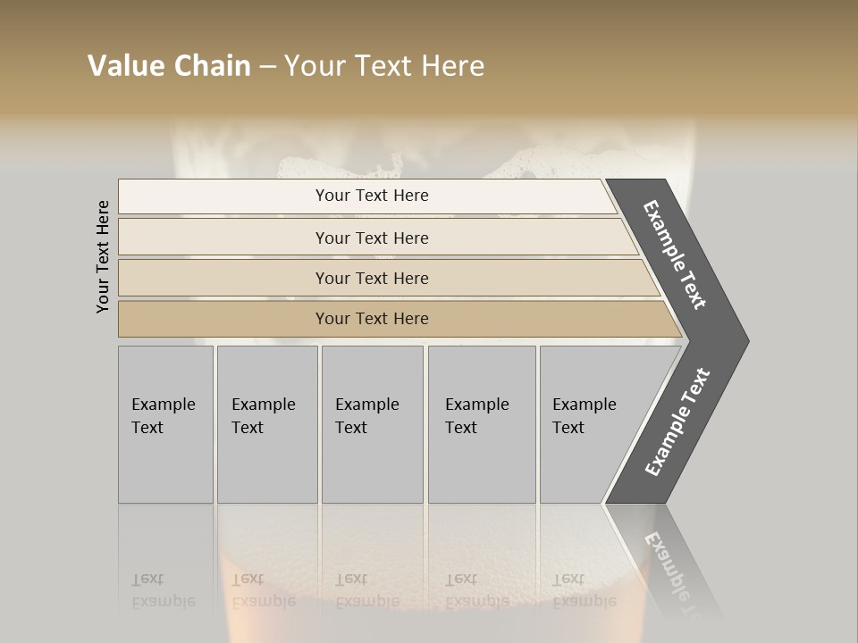 Transparent Beer Yellow PowerPoint Template