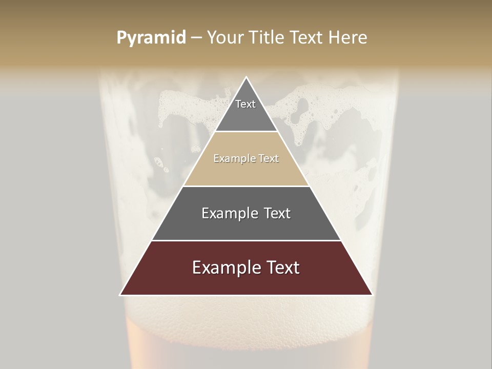 Transparent Beer Yellow PowerPoint Template