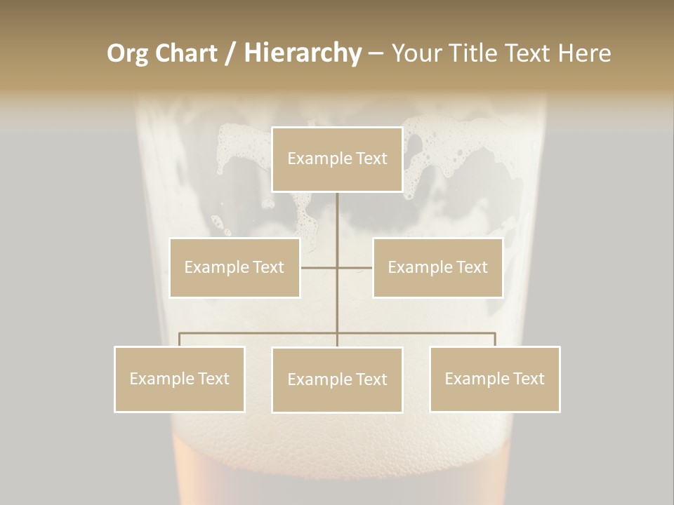 Transparent Beer Yellow PowerPoint Template