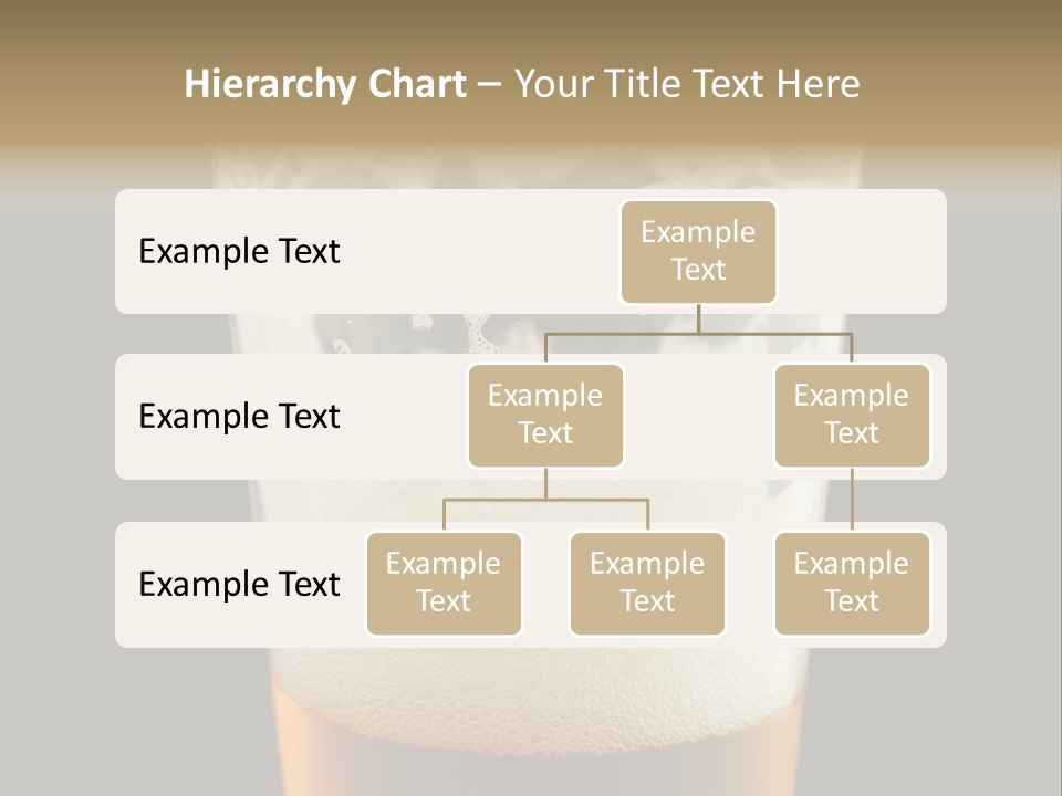 Transparent Beer Yellow PowerPoint Template