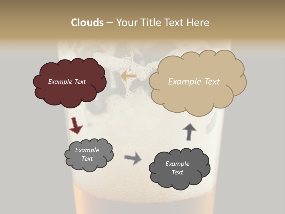 Transparent Beer Yellow PowerPoint Template