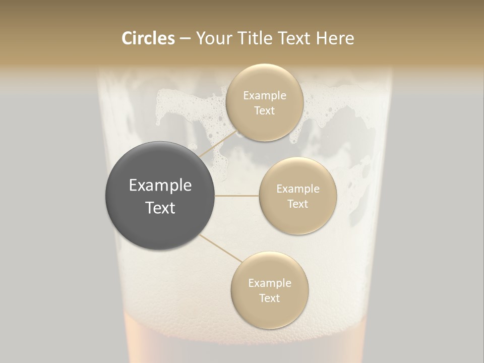 Transparent Beer Yellow PowerPoint Template