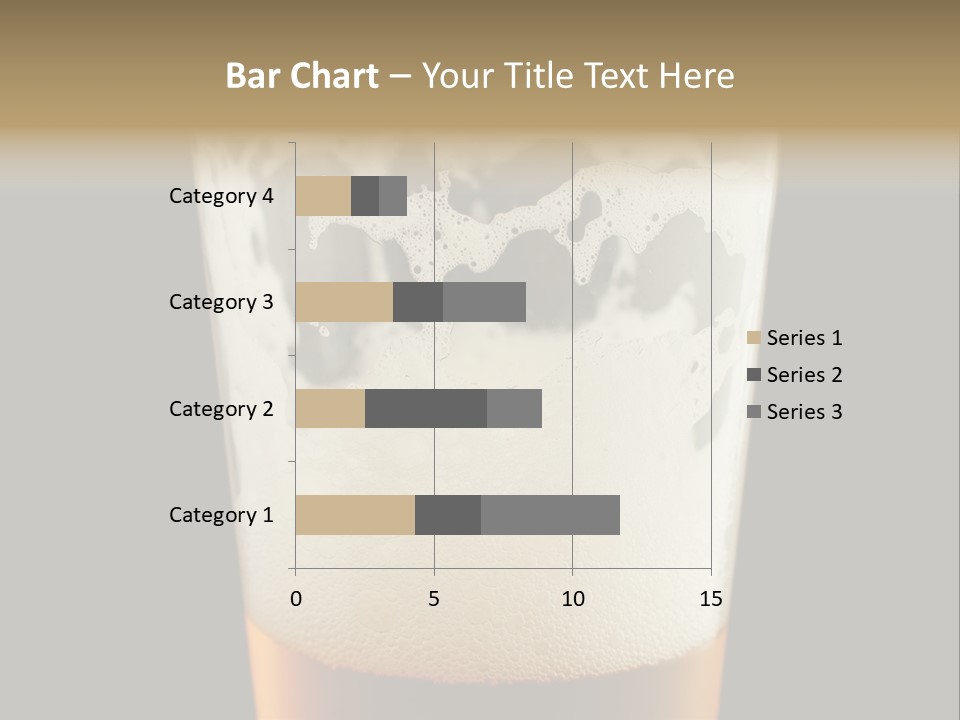 Transparent Beer Yellow PowerPoint Template