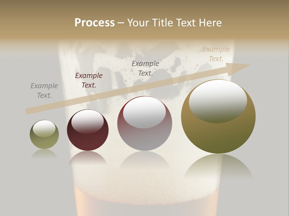 Transparent Beer Yellow PowerPoint Template