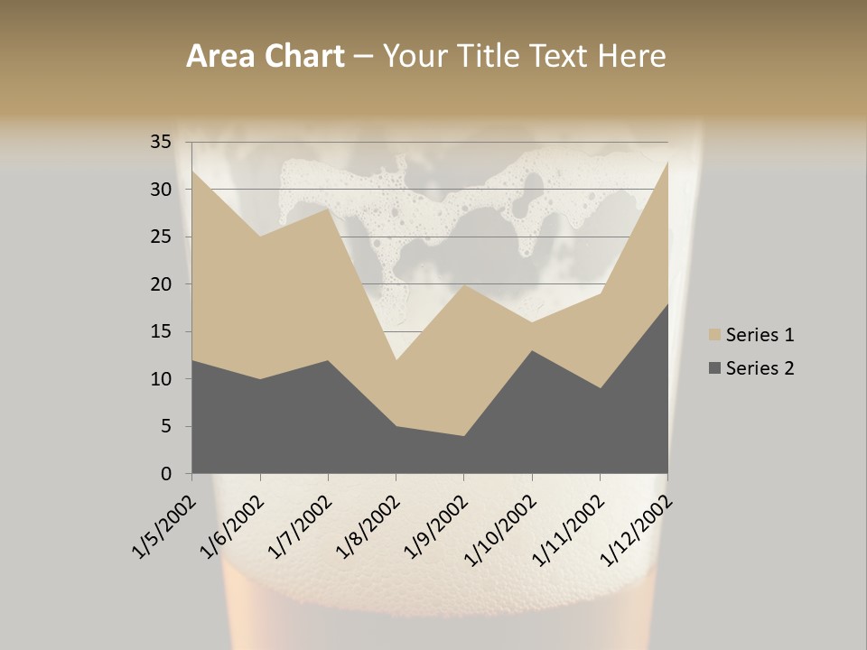 Transparent Beer Yellow PowerPoint Template