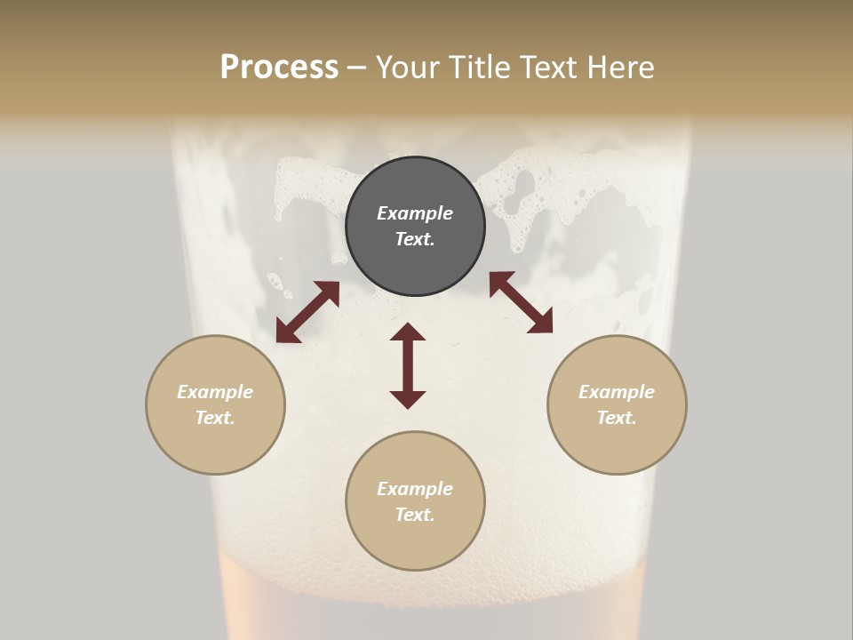 Transparent Beer Yellow PowerPoint Template