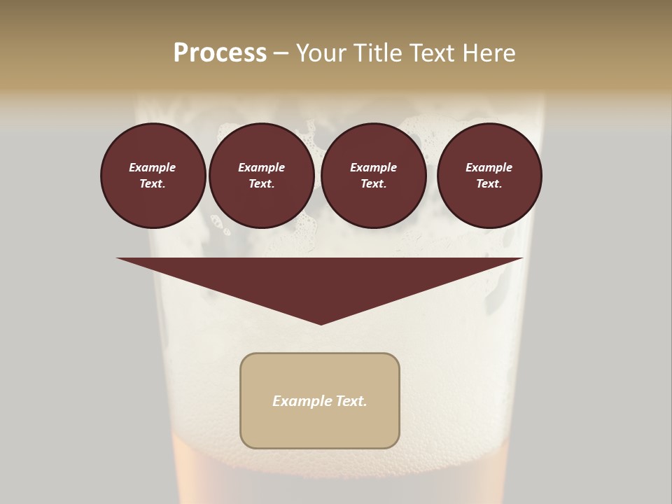 Transparent Beer Yellow PowerPoint Template