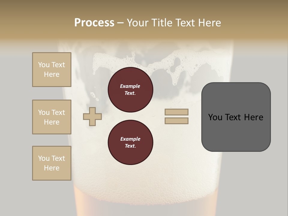 Transparent Beer Yellow PowerPoint Template