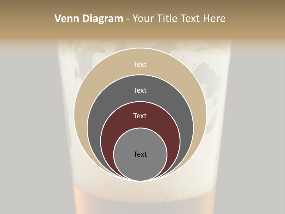 Transparent Beer Yellow PowerPoint Template