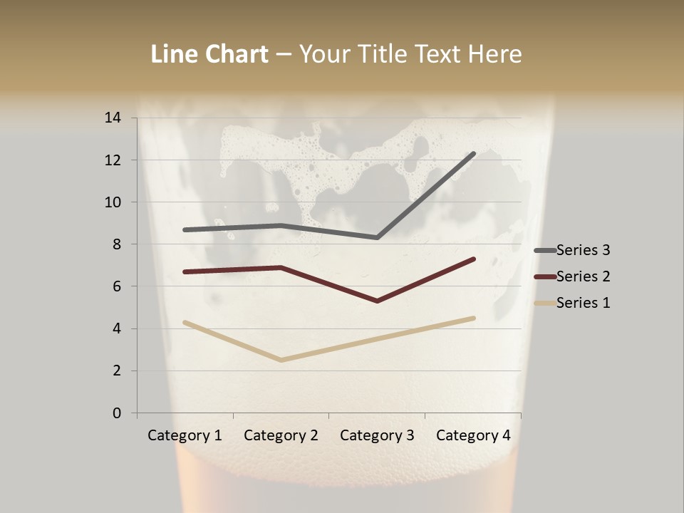Transparent Beer Yellow PowerPoint Template