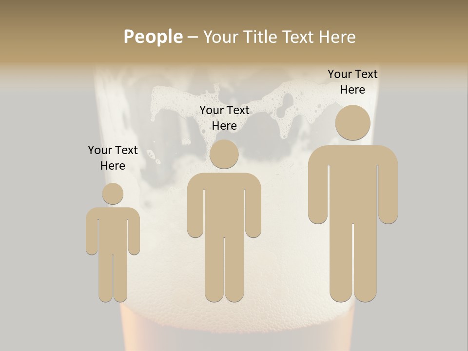 Transparent Beer Yellow PowerPoint Template