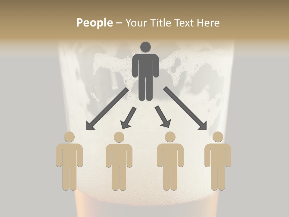Transparent Beer Yellow PowerPoint Template