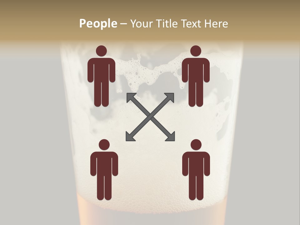 Transparent Beer Yellow PowerPoint Template