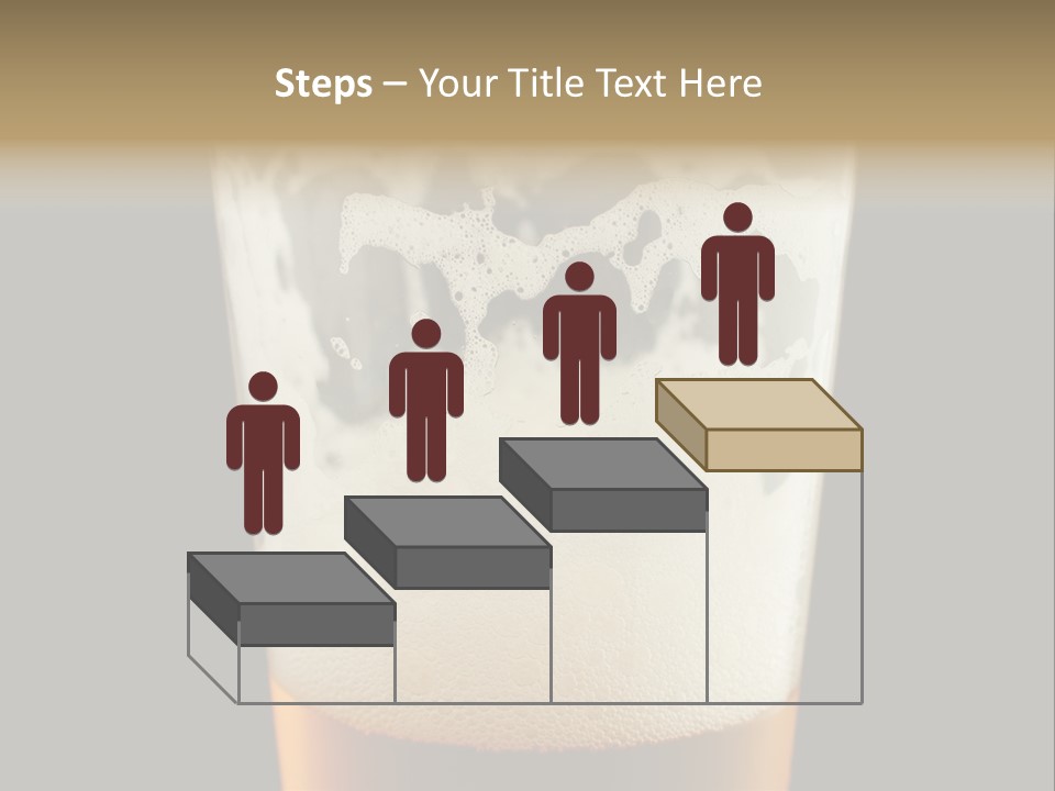 Transparent Beer Yellow PowerPoint Template