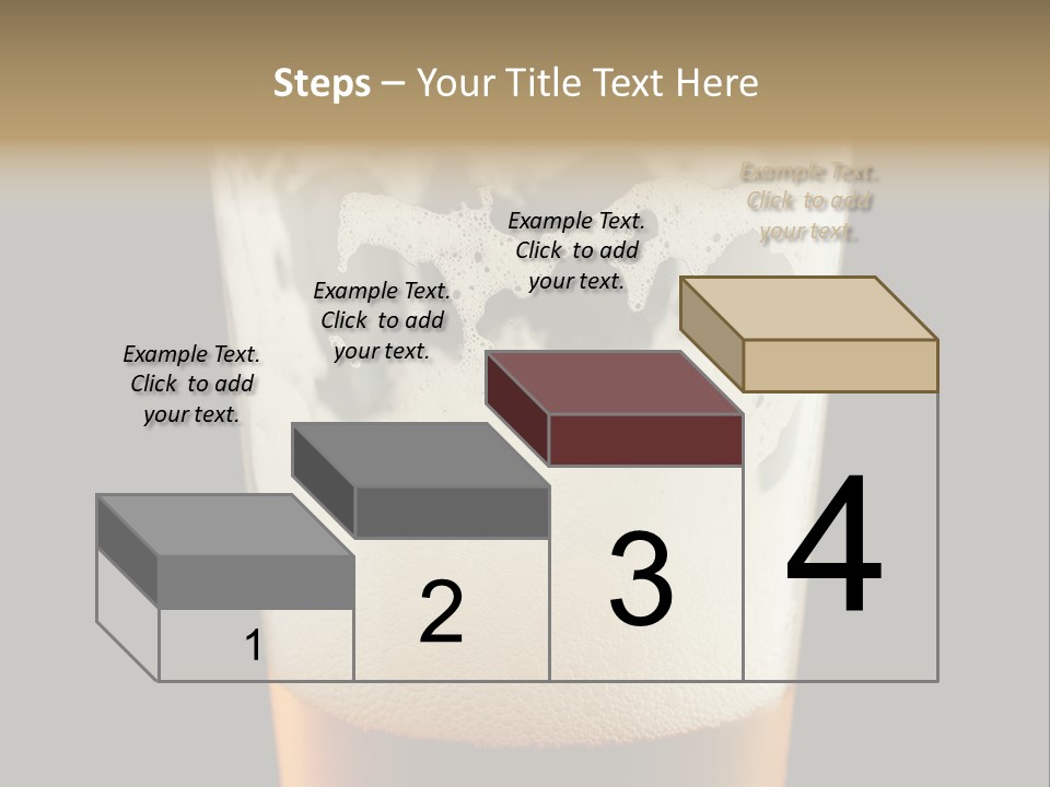 Transparent Beer Yellow PowerPoint Template