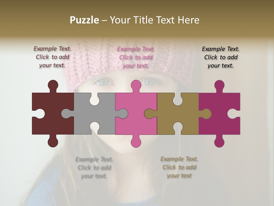 Little Child Cheerful PowerPoint Template