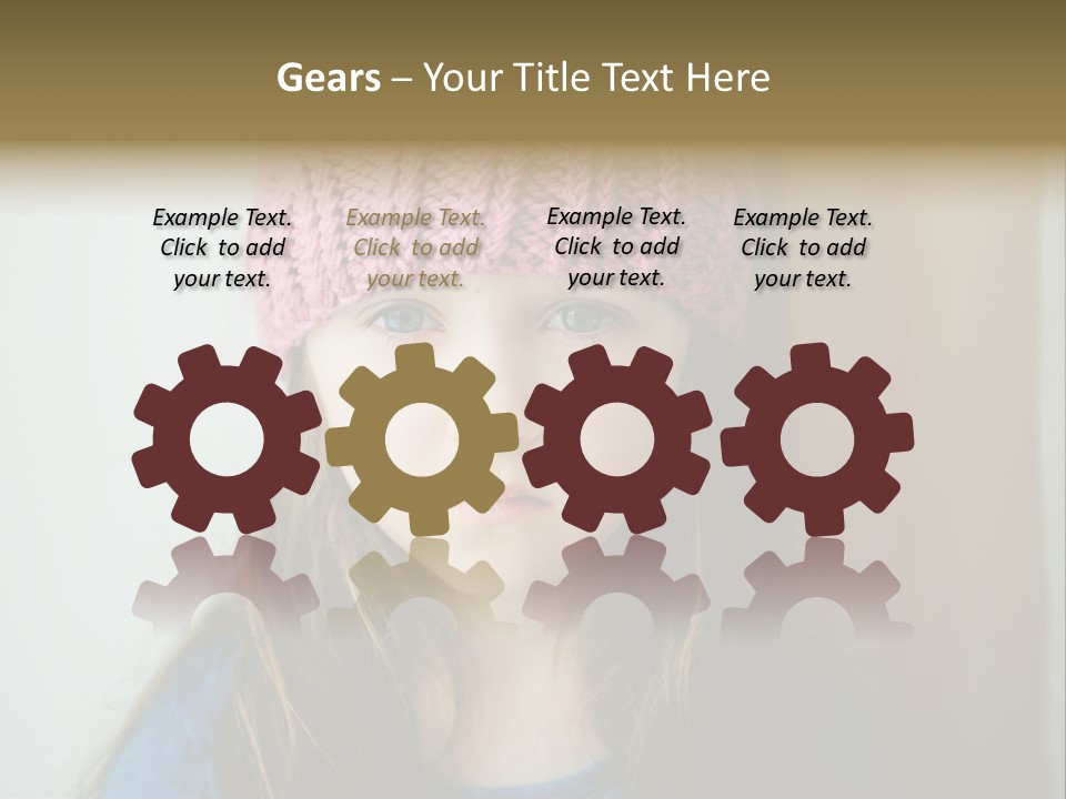 Little Child Cheerful PowerPoint Template