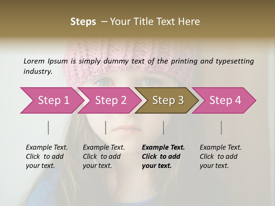 Little Child Cheerful PowerPoint Template