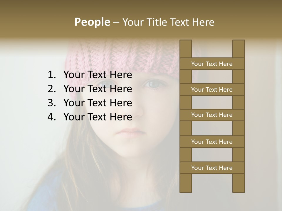 Little Child Cheerful PowerPoint Template