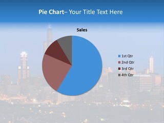 Midwest Usa Sky Cityscape PowerPoint Template