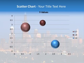 Midwest Usa Sky Cityscape PowerPoint Template