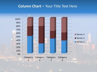 Midwest Usa Sky Cityscape PowerPoint Template