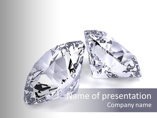 Commercial Crystal Treasure PowerPoint Template