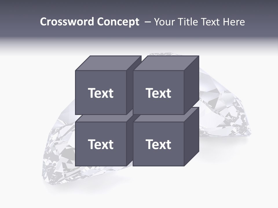 Commercial Crystal Treasure PowerPoint Template