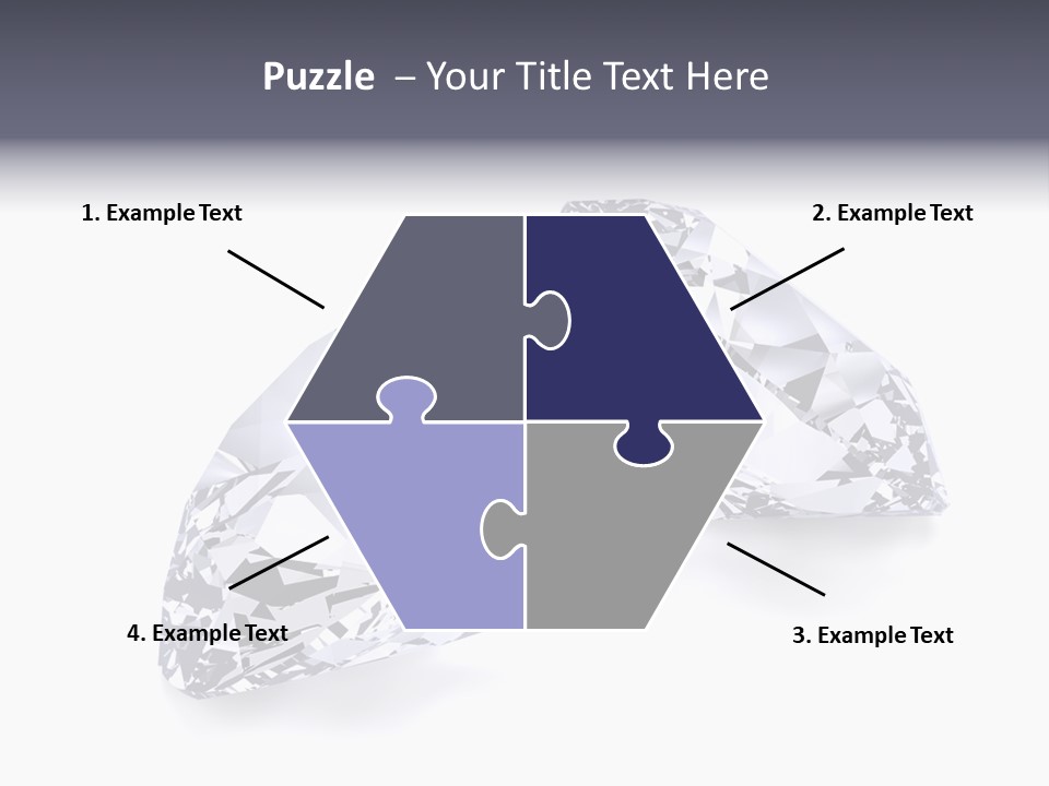 Commercial Crystal Treasure PowerPoint Template