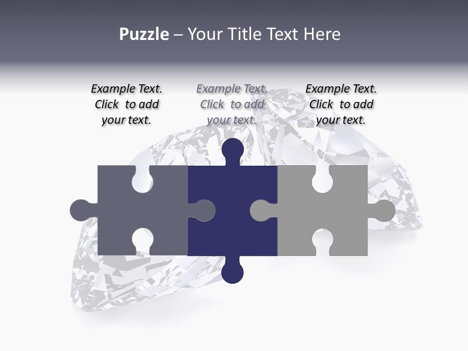 Commercial Crystal Treasure PowerPoint Template