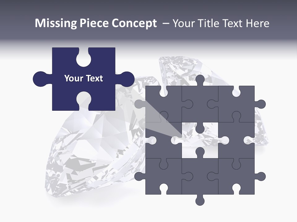 Commercial Crystal Treasure PowerPoint Template