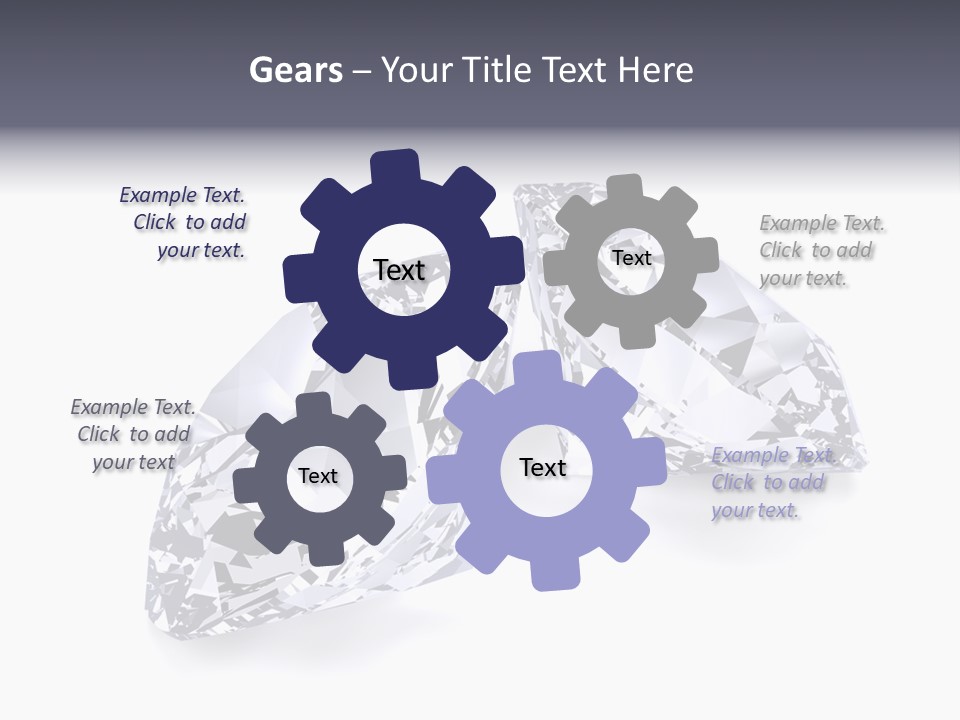 Commercial Crystal Treasure PowerPoint Template