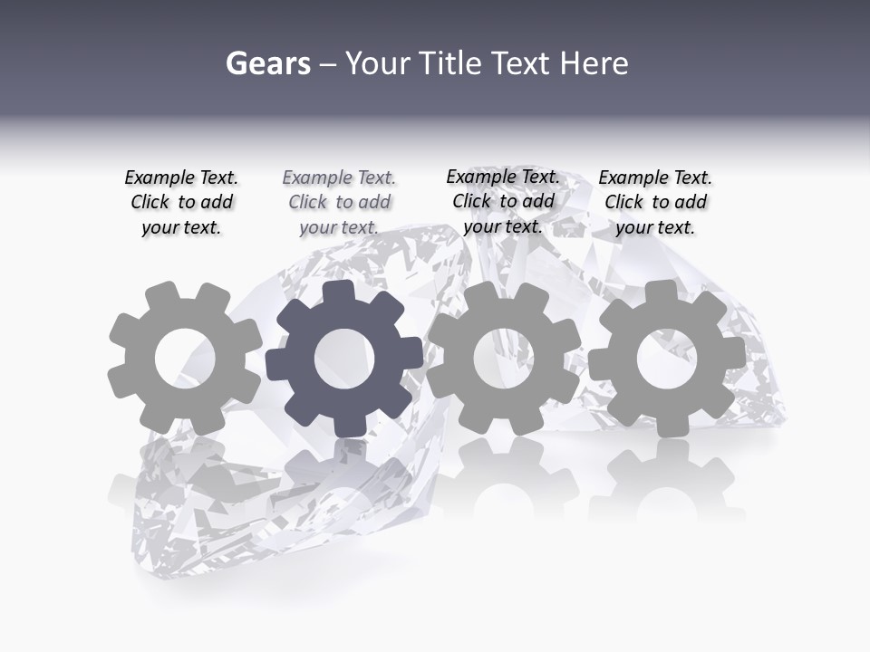 Commercial Crystal Treasure PowerPoint Template