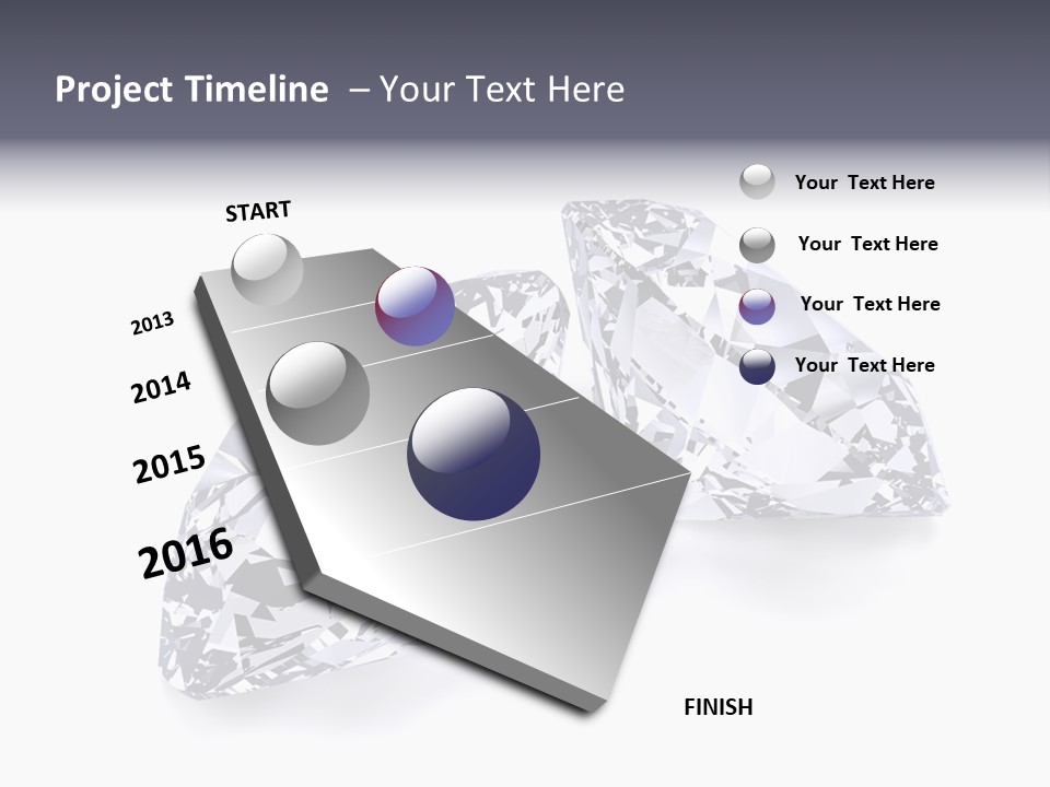 Commercial Crystal Treasure PowerPoint Template