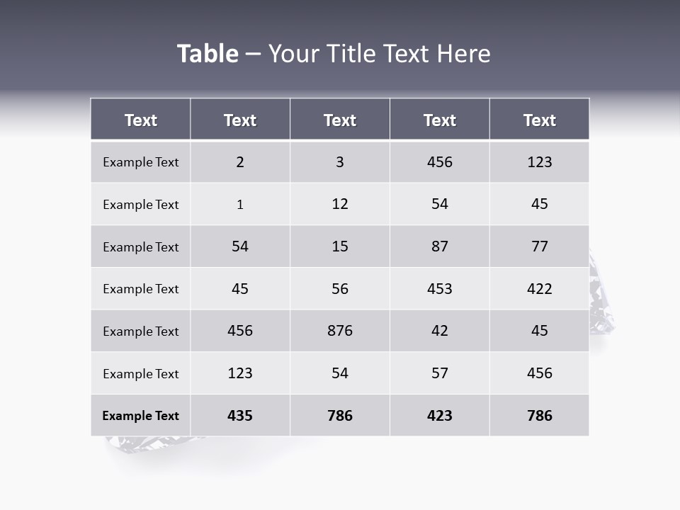 Commercial Crystal Treasure PowerPoint Template