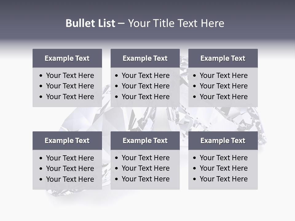 Commercial Crystal Treasure PowerPoint Template