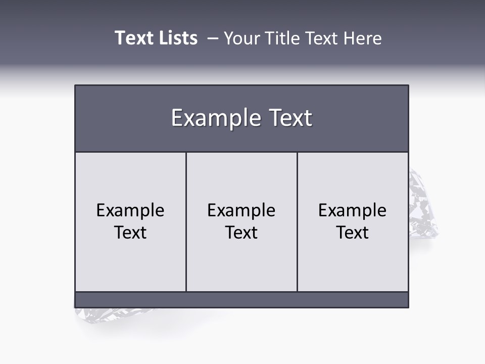 Commercial Crystal Treasure PowerPoint Template