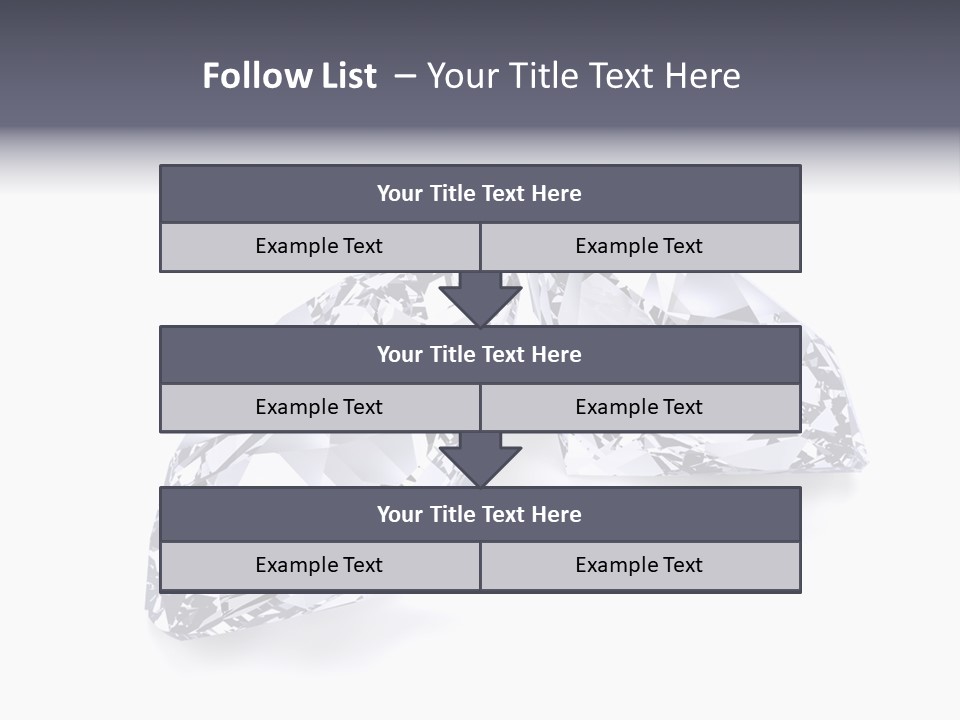 Commercial Crystal Treasure PowerPoint Template