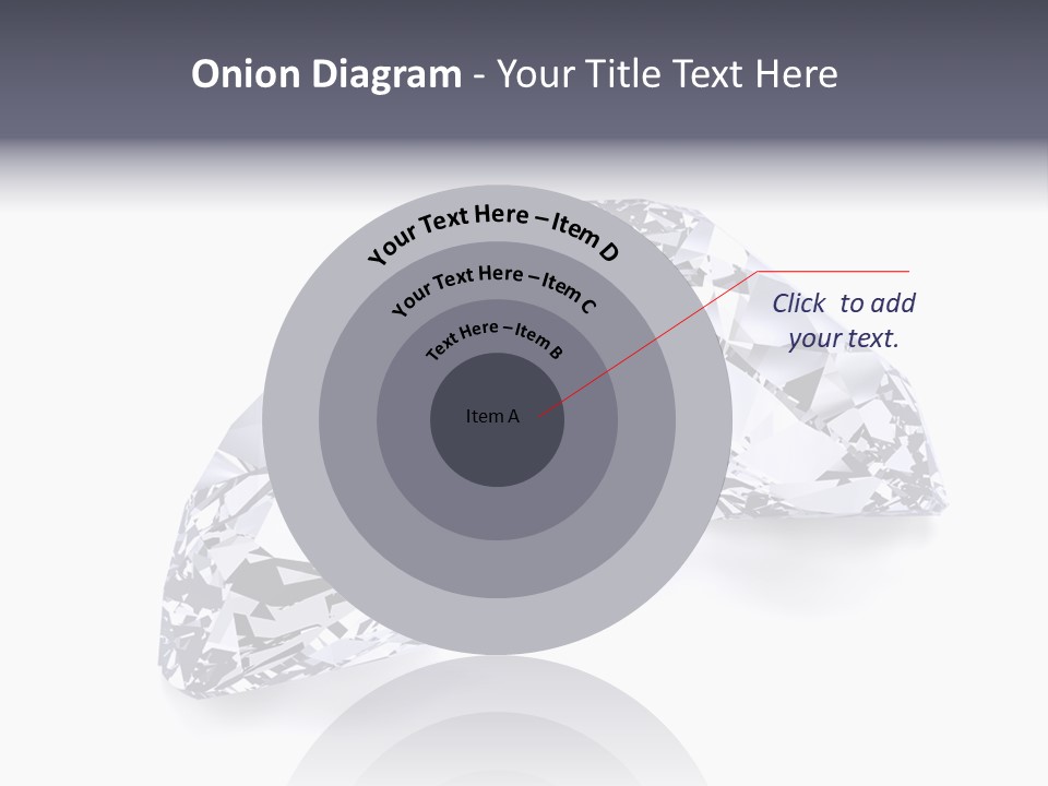 Commercial Crystal Treasure PowerPoint Template