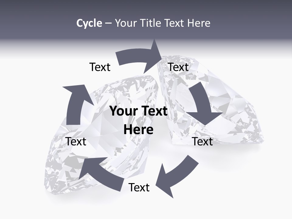 Commercial Crystal Treasure PowerPoint Template