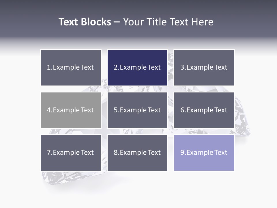 Commercial Crystal Treasure PowerPoint Template